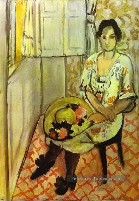 Sitting Femme 1919 fauvisme abstrait Henri Matisse Peintures à l'huile